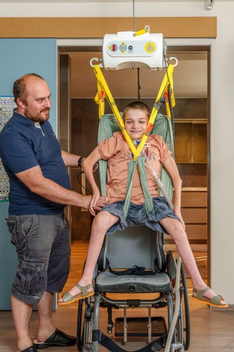 Lève-personne au plafond, portable avec système "tarzan" - Handi-Move Lève-personnes